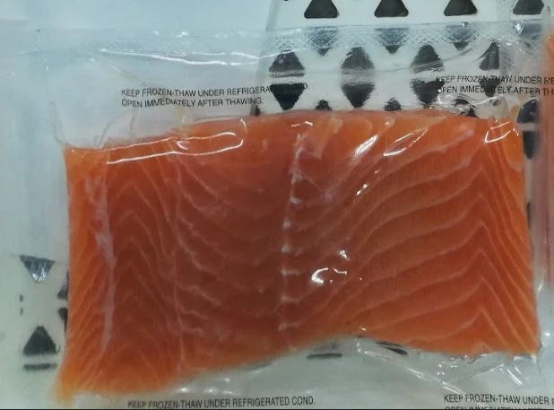 Porciones de salmón envasadas al vacío — ANPEIX 100 PLUS SP