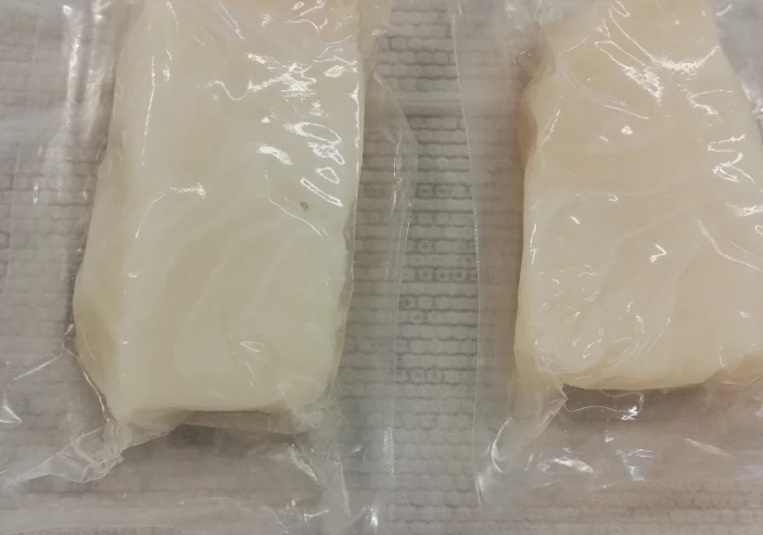 Muestra de pescado blanco tratada con ANPEX 200 TG/SP